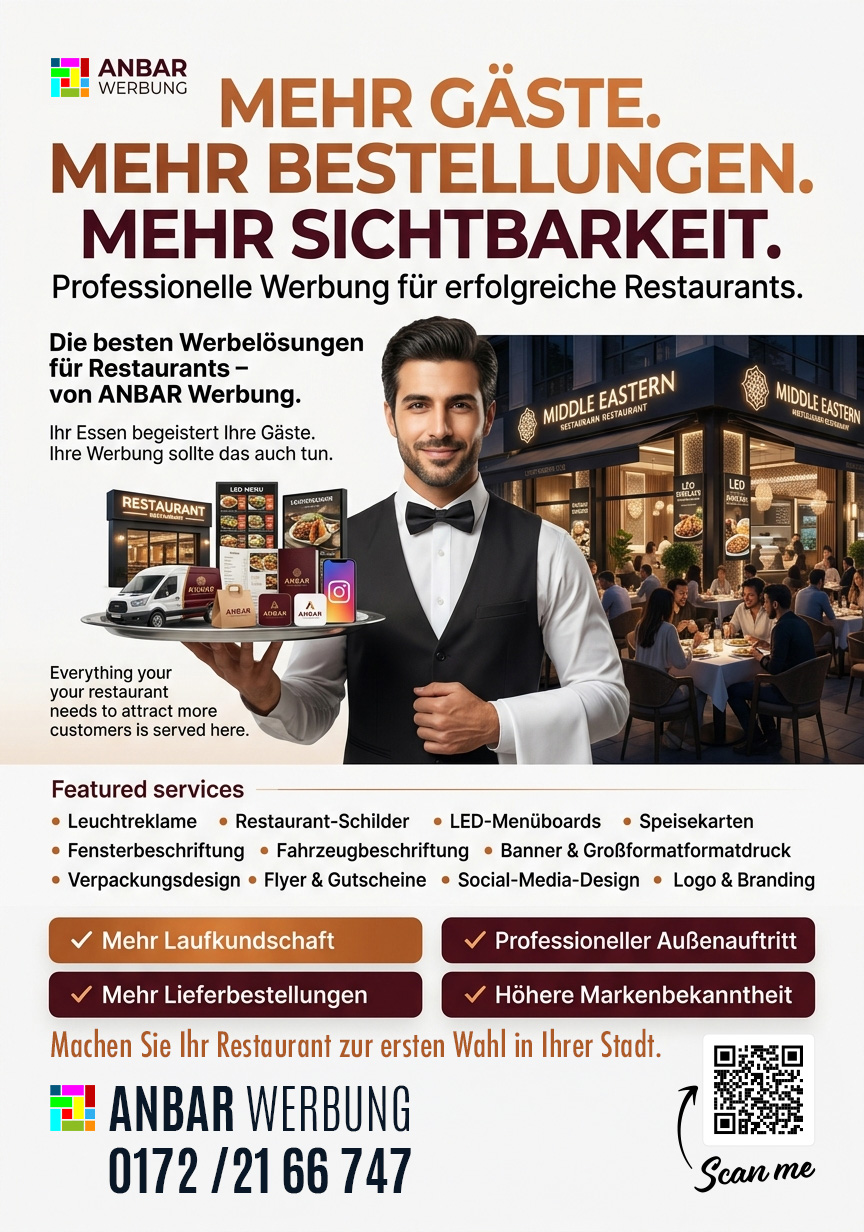 Restaurant-Werbung
